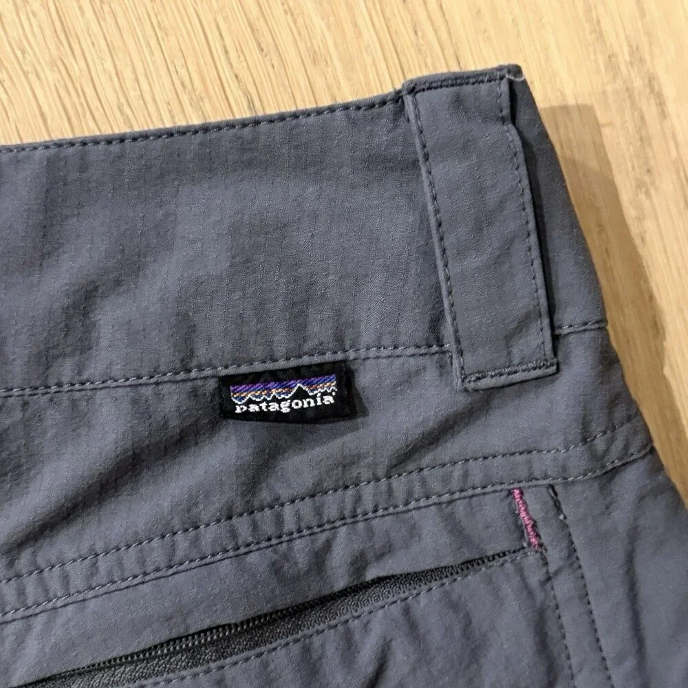 Patagonia Women’s Borderless Shorts Size 4 Gray Hiking Lightweight Outdoors